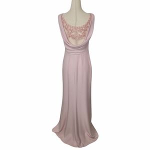 Valentino Pink Beaded Evening Gown Dress Sz. 4